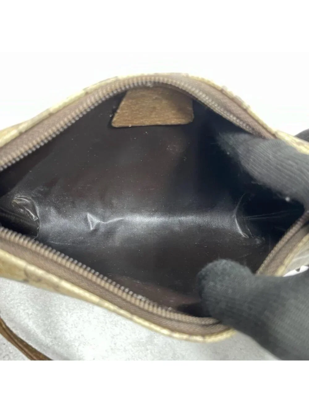 Gucci GG Shoulder Bag Brown Beige Logo